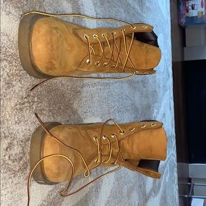 Never worn High Top Timberland shoes!
